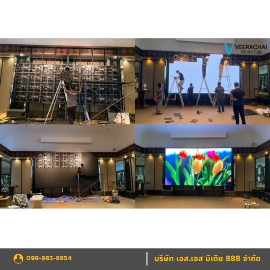 ติดตั้งจอ LED ภายในห้องจัดเลี้ยงโรงแรม